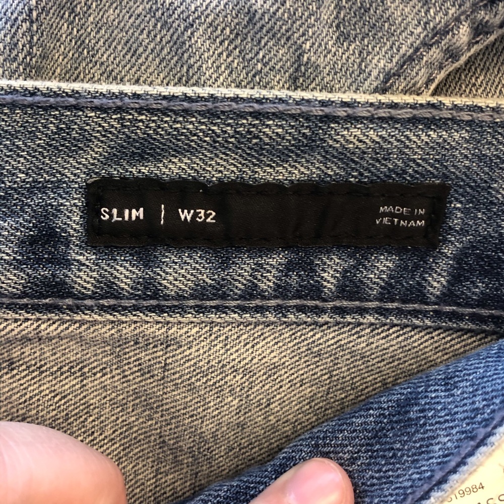 PacSun Slim Fit Side Stripe Light Indigo Jeans NWT - Picture 4 of 5